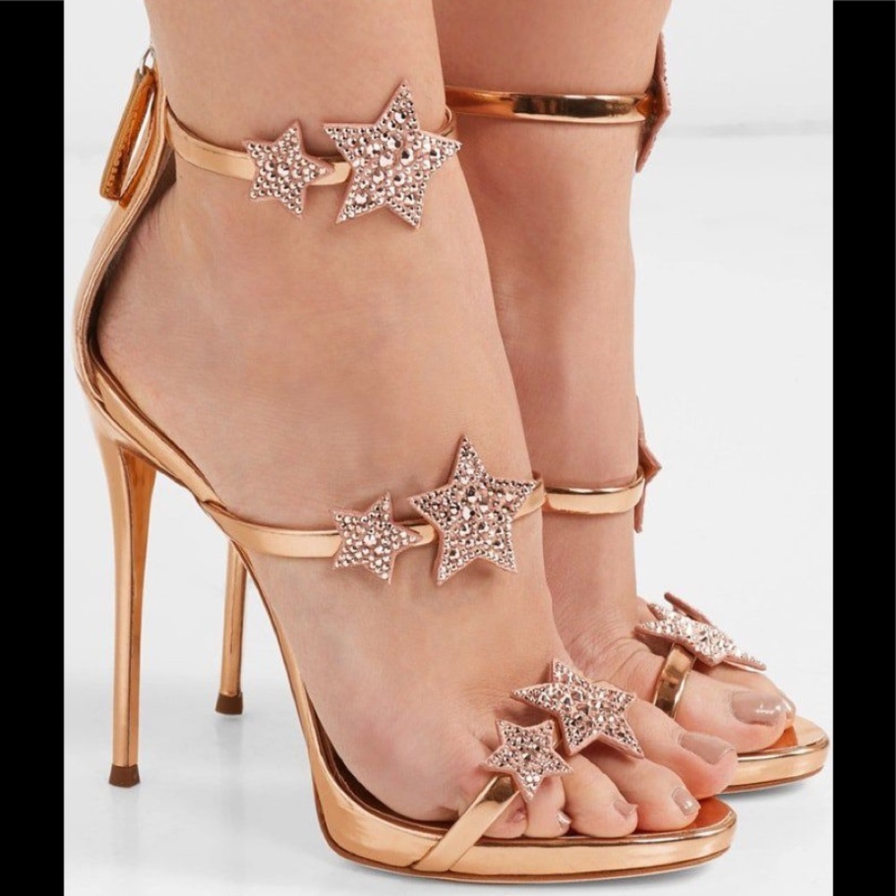 ⭐️giuseppe zanotti • NEW • rosegold star 4.7” heel - Picture 11 of 12